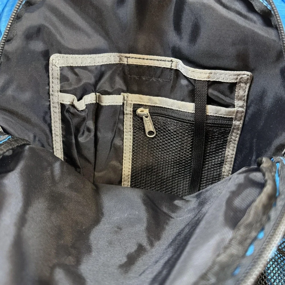 L.L. Bean Blue Backpack Nylon Soft Case Lightweight Men Travel School Bag Pack